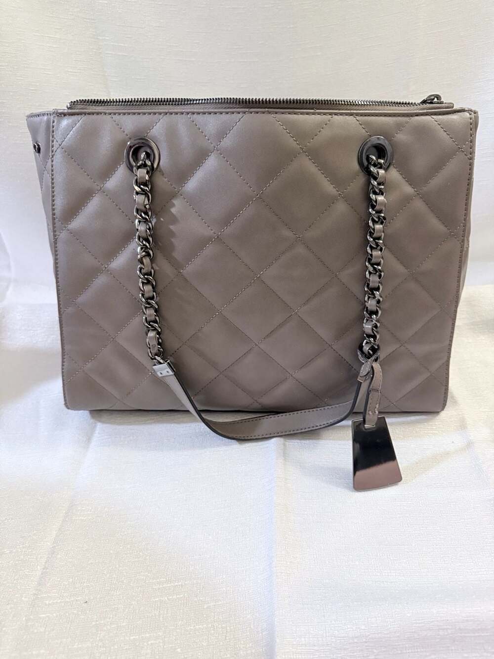 Aldo Katty Quilted Chain Carryall Tote Bag